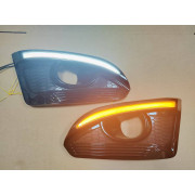 ДХО для Chevrolet Captiva 2014-2016 Вариант 3 c бегущим поворотником