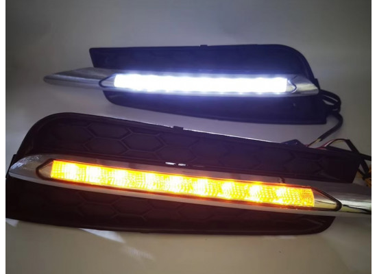 ДХО для Chevrolet Cruze 9 диодов с поворотниками