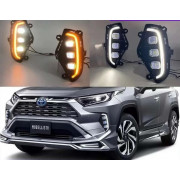 ПТФ с ДХО для Toyota RAV 4 (ХА50) 2018-2026