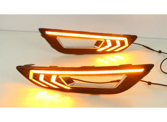 ДХО для Ford Focus 3 Рестайлинг 2015-н.в. Вариант 3