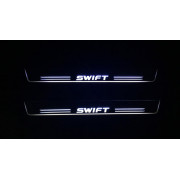 Накладки на пороги LED для Suzuki Swift